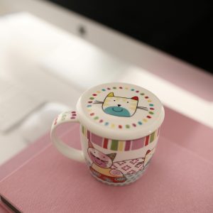 Ceramic Coffee Mug with Lid